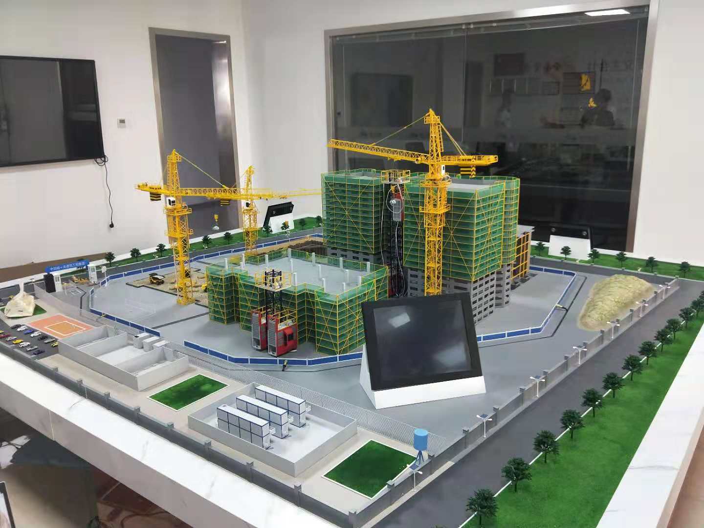 黄山建筑施工场景模型